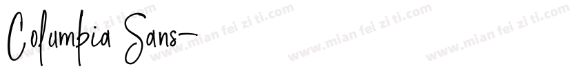 Columbia Sans字体转换